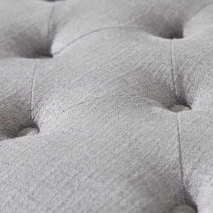 Tufted Storage Ottoman Bench, Rectangular Footstool