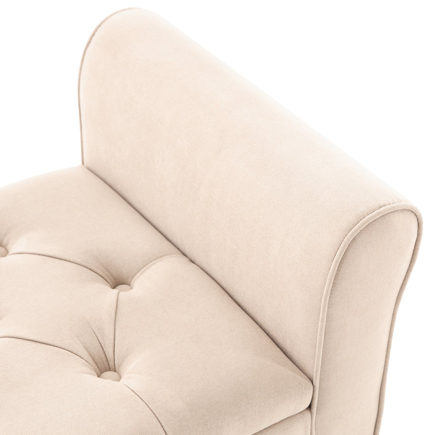 Banc de rangement capitonné, banc avec accoudoirs, banc d'entrée avec couvercle à rabat, 50,4 pouces.