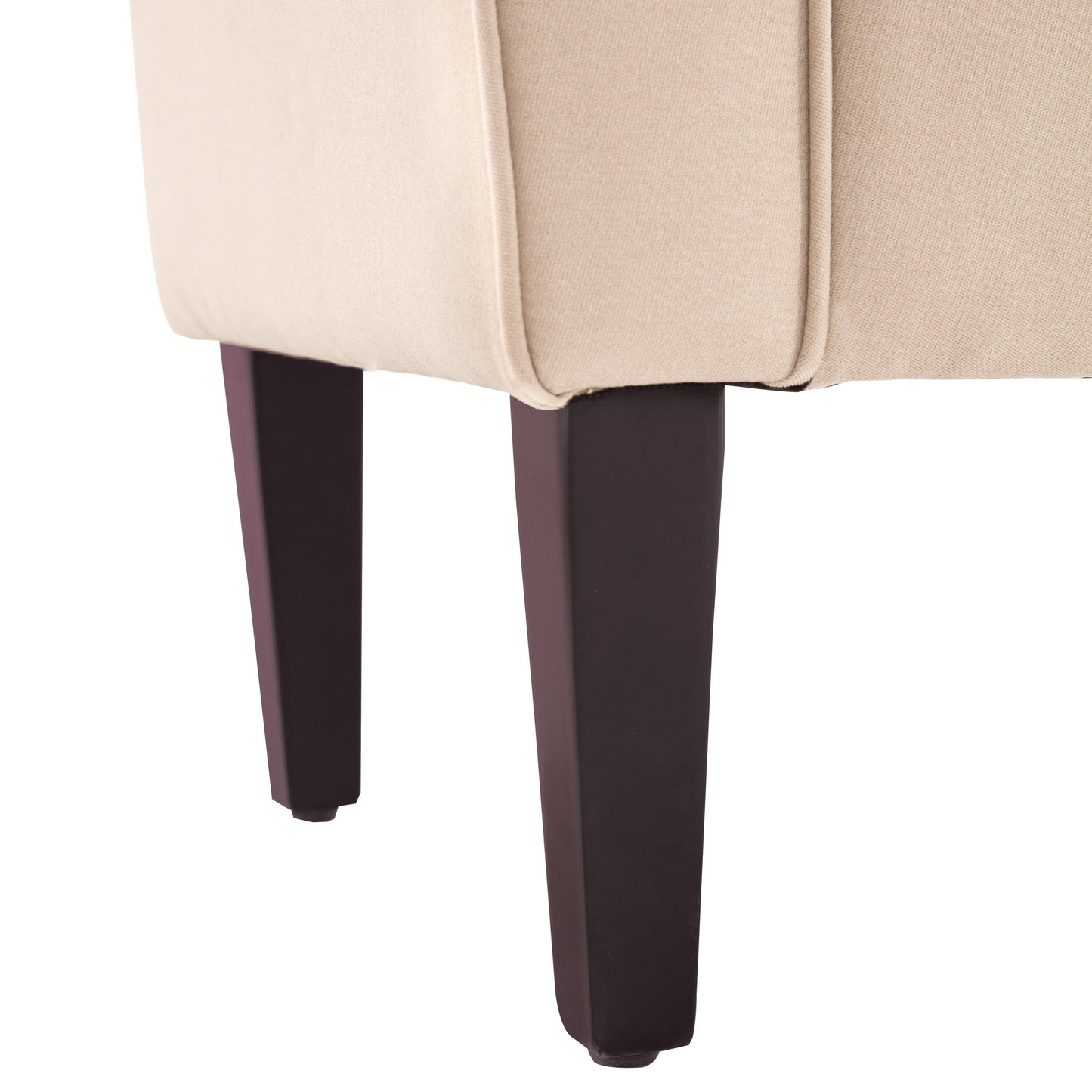 Banc de rangement capitonné, banc avec accoudoirs, banc d'entrée avec couvercle à rabat, 50,4 pouces.