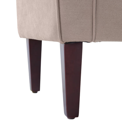 Banc de rangement capitonné, banc avec accoudoirs, banc d'entrée avec couvercle à rabat, 50,4 pouces.