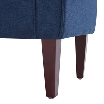 Banc de rangement capitonné, banc avec accoudoirs, banc d'entrée avec couvercle à rabat, 50,4 pouces.