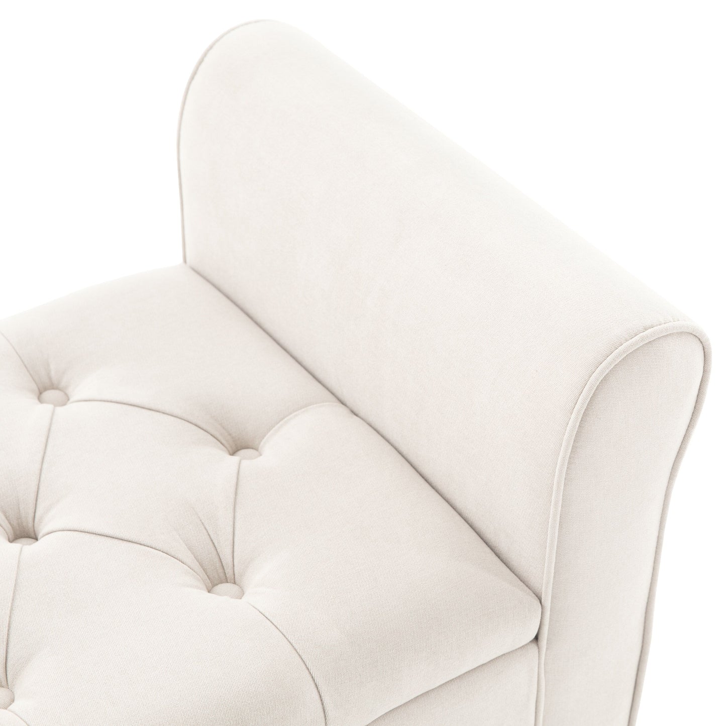 Banc de rangement capitonné, banc avec accoudoirs, banc d'entrée avec couvercle à rabat, 50,4 pouces.