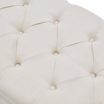 Banc de rangement capitonné, banc avec accoudoirs, banc d'entrée avec couvercle à rabat, 50,4 pouces.