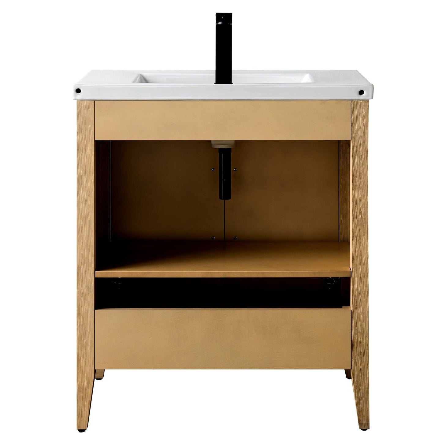 Meuble-lavabo de salle de bain Vanity Art à lavabo simple, 20, 24 ou 30 pouces, avec dessus en céramique.