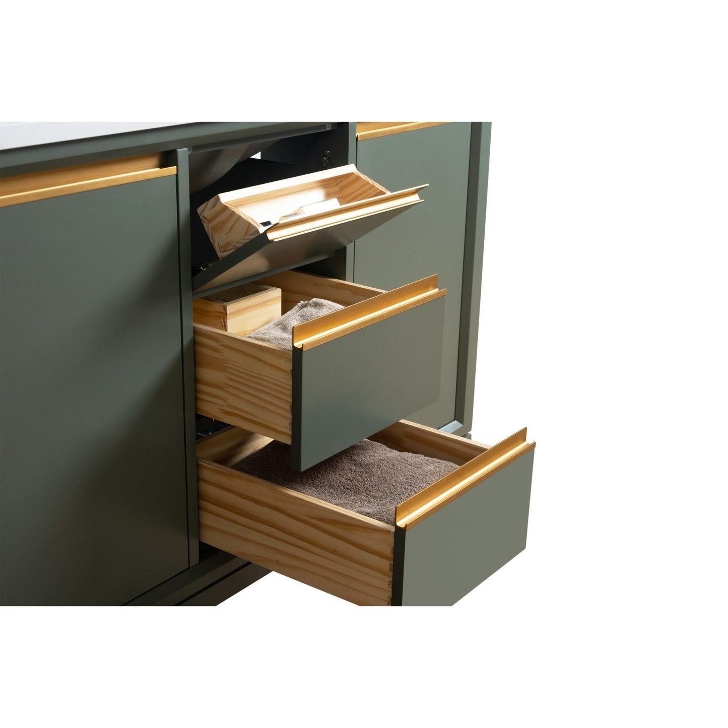 Meuble-lavabo Art pour salle de bain avec lavabo en céramique et plan de travail en marbre composite.