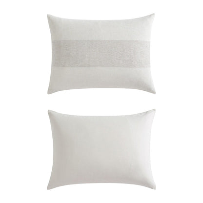 Ensemble de couette à rayures en chenille et en forme de gaufre beige de Vera Wang