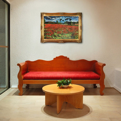 La Pastiche Vincent Van Gogh 'Champ de coquelicots' Reproduction peinte à l'huile à la main