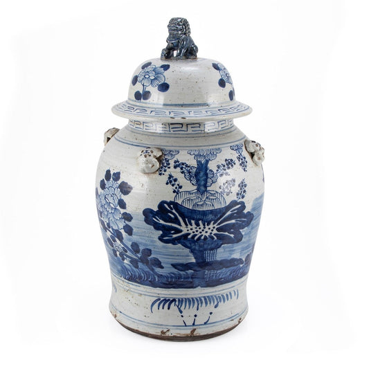 Pot de temple vintage pour plantes de saison - Grand modèle