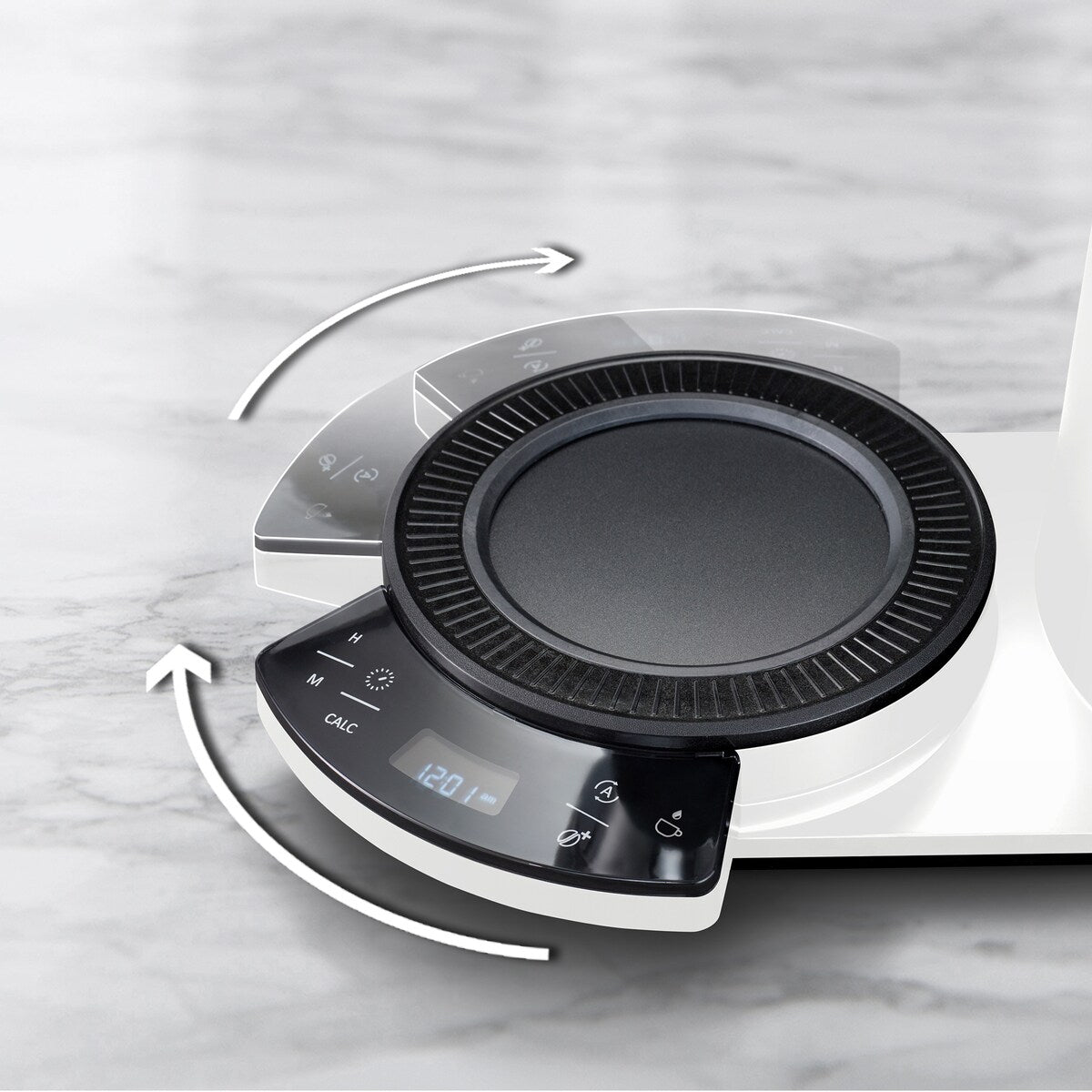 Vision, cafetière à filtre 12 tasses de luxe avec tableau de bord rotatif