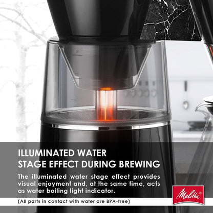 Vision, cafetière à filtre 12 tasses de luxe avec tableau de bord rotatif