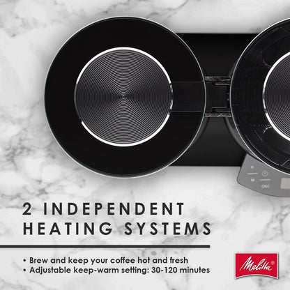 Vision, cafetière à filtre 12 tasses de luxe avec tableau de bord rotatif