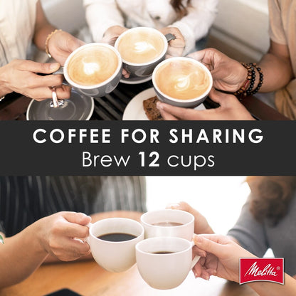 Vision, cafetière à filtre 12 tasses de luxe avec tableau de bord rotatif