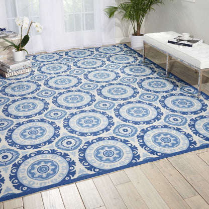 Waverly Sun N' Shade Indoor Outdoor Boho Medallion Area Rug