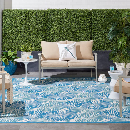 Waverly Sun N' Shade Modern Botanical Indoor/Outdoor Area Rug