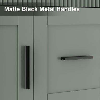 Ensemble de meuble-lavabo ondulé pour salle de bain, 30/36/48 pouces, avec lavabo et robinet.