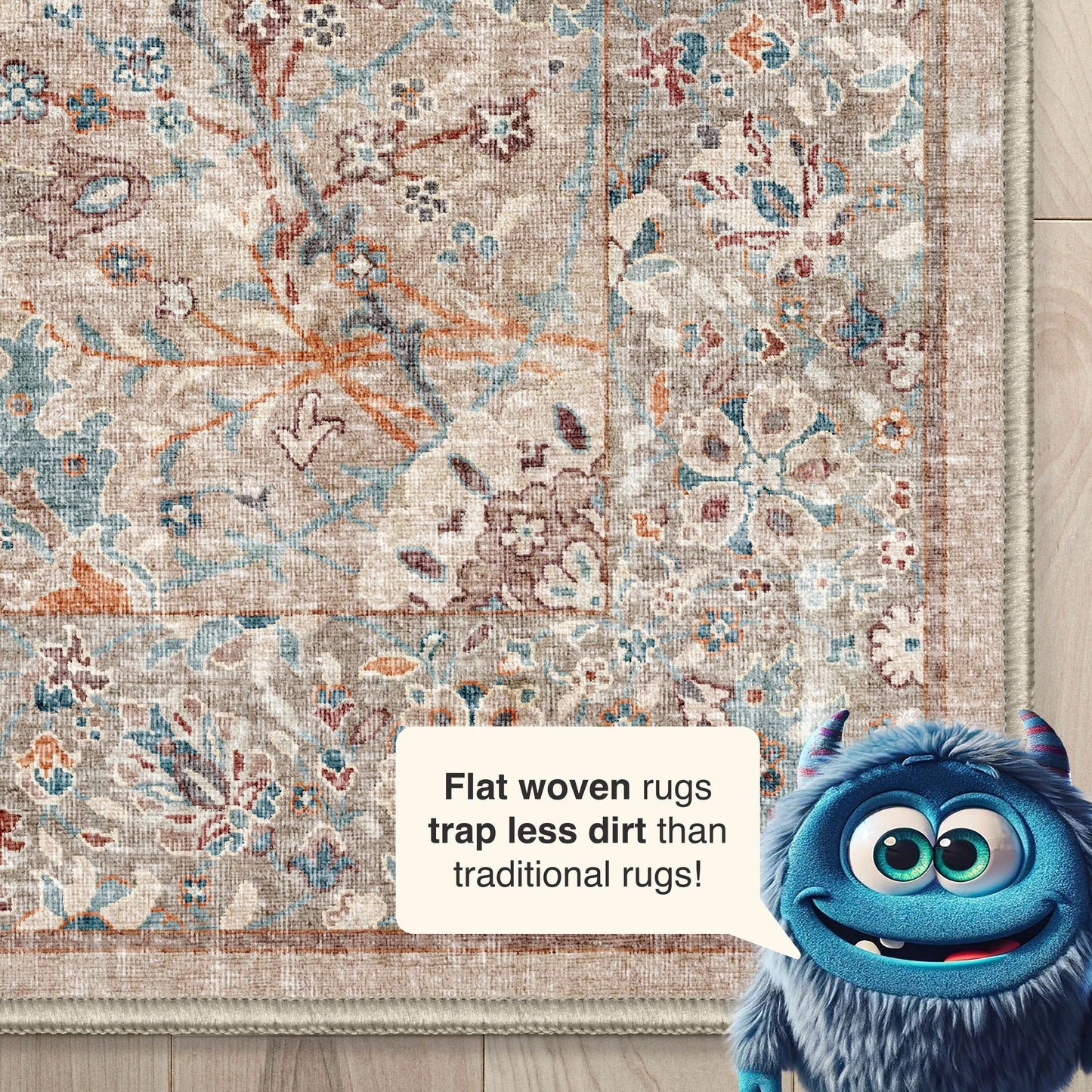 Well Woven Asha Vintage Emilia Flat-Weave Area Rug