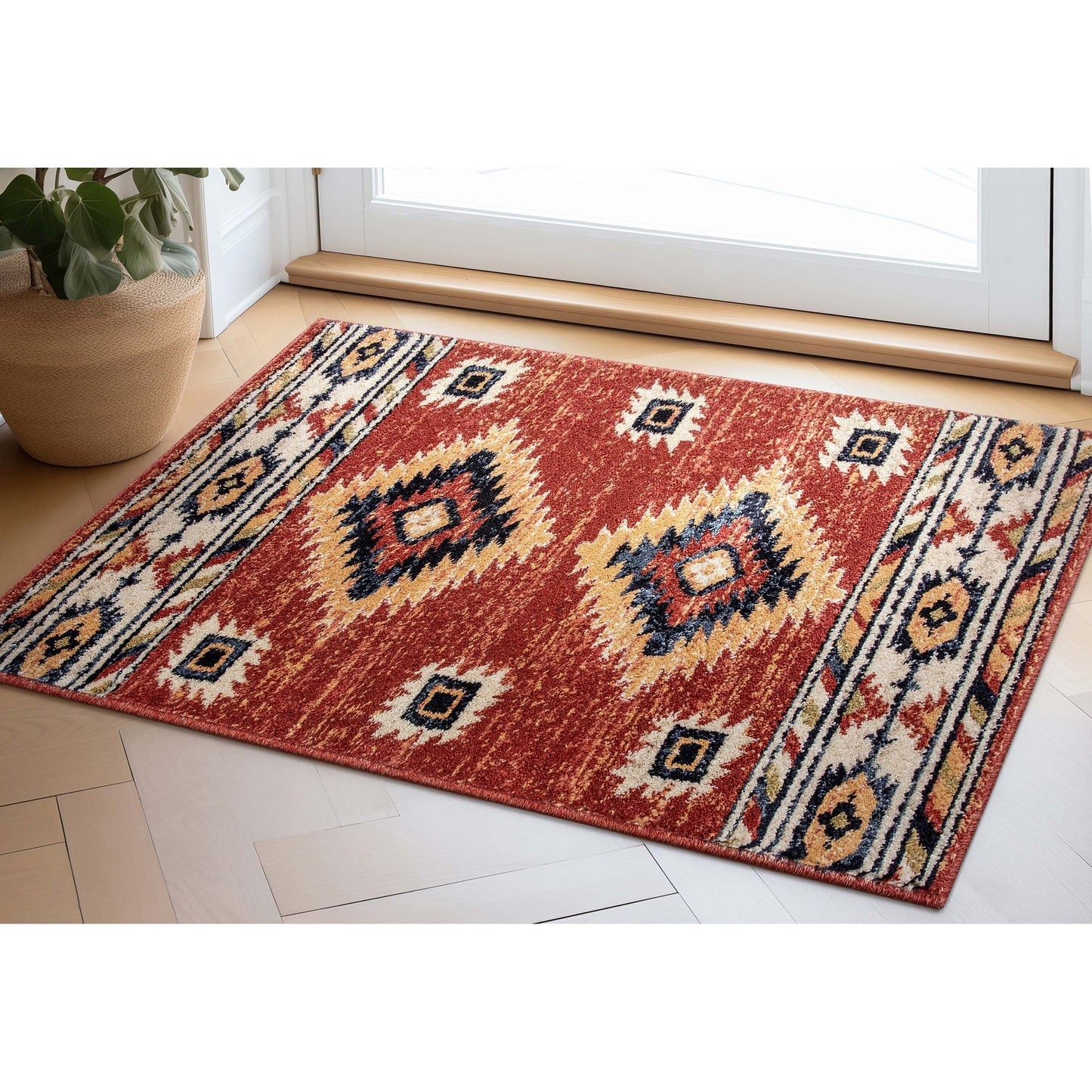 Well Woven Tulsa Lea Southwestern Tribal Area Rug