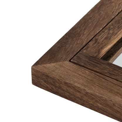 Miroir en forme de fenêtre, miroir en bois incurvé, 71'' L*31'' l