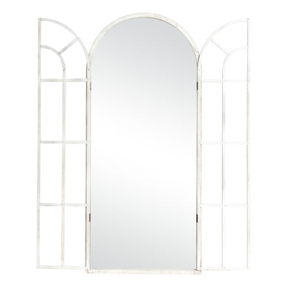 Miroir en forme de fenêtre, miroir en bois incurvé, 71'' L*31'' l