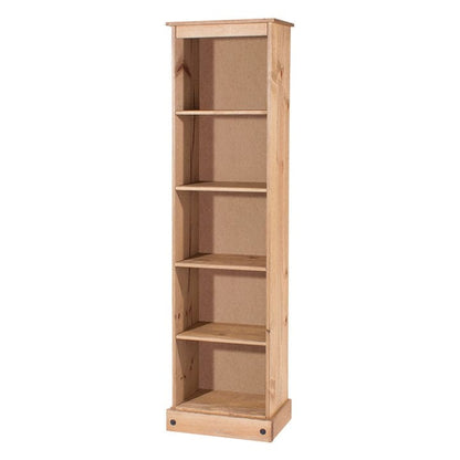 Étagère à livres en bois, haute et étroite, collection Corona | Furniture Dash