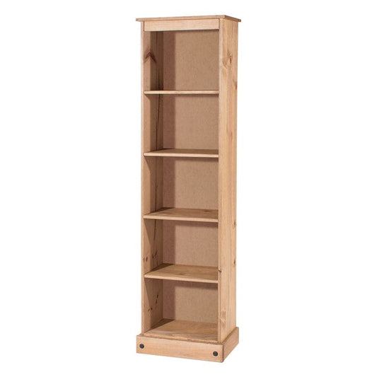 Étagère à livres en bois, haute et étroite, collection Corona | Furniture Dash