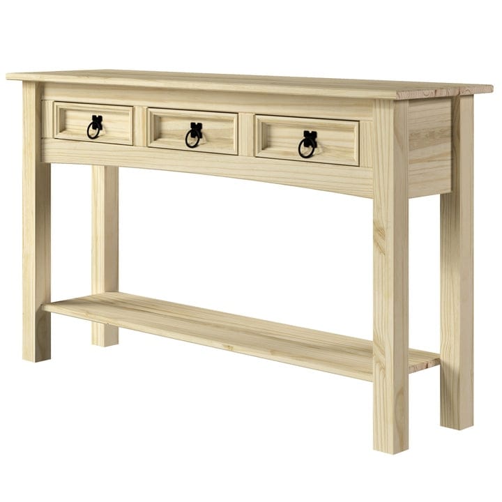 Console d'entrée en bois avec 3 tiroirs Corona | Furniture Dash - N/A