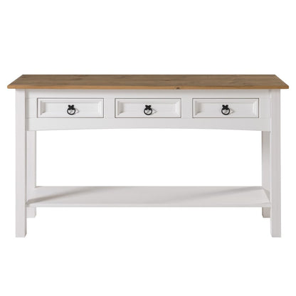 Console d'entrée en bois avec 3 tiroirs Corona | Furniture Dash - N/A