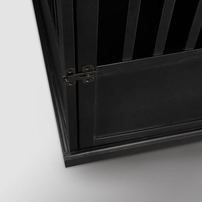 Table d'appoint en bois pour panier pour animaux de compagnie avec porte verrouillable