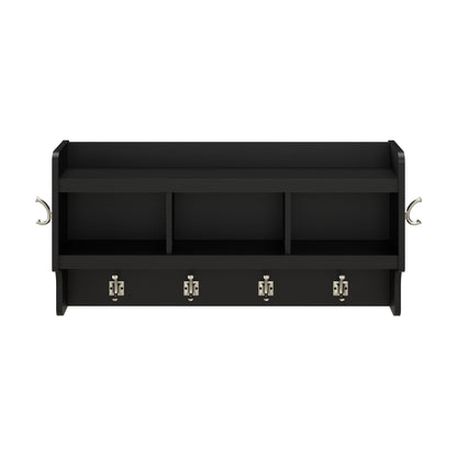 Porte-manteau mural Woodland 40W avec étagère de Bush Furniture