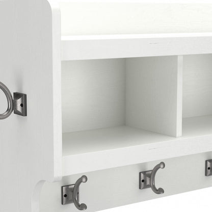 Porte-manteau mural Woodland 40W avec étagère de Bush Furniture