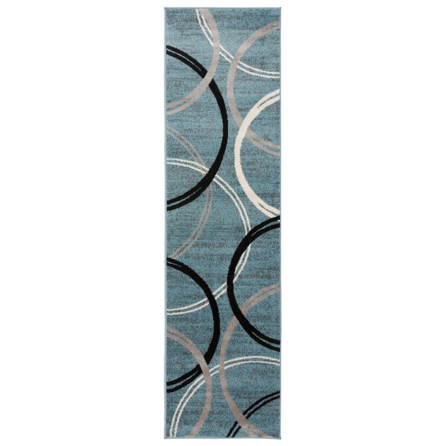 World Rug Gallery Contemporary Abstract Circles Design Area Rug