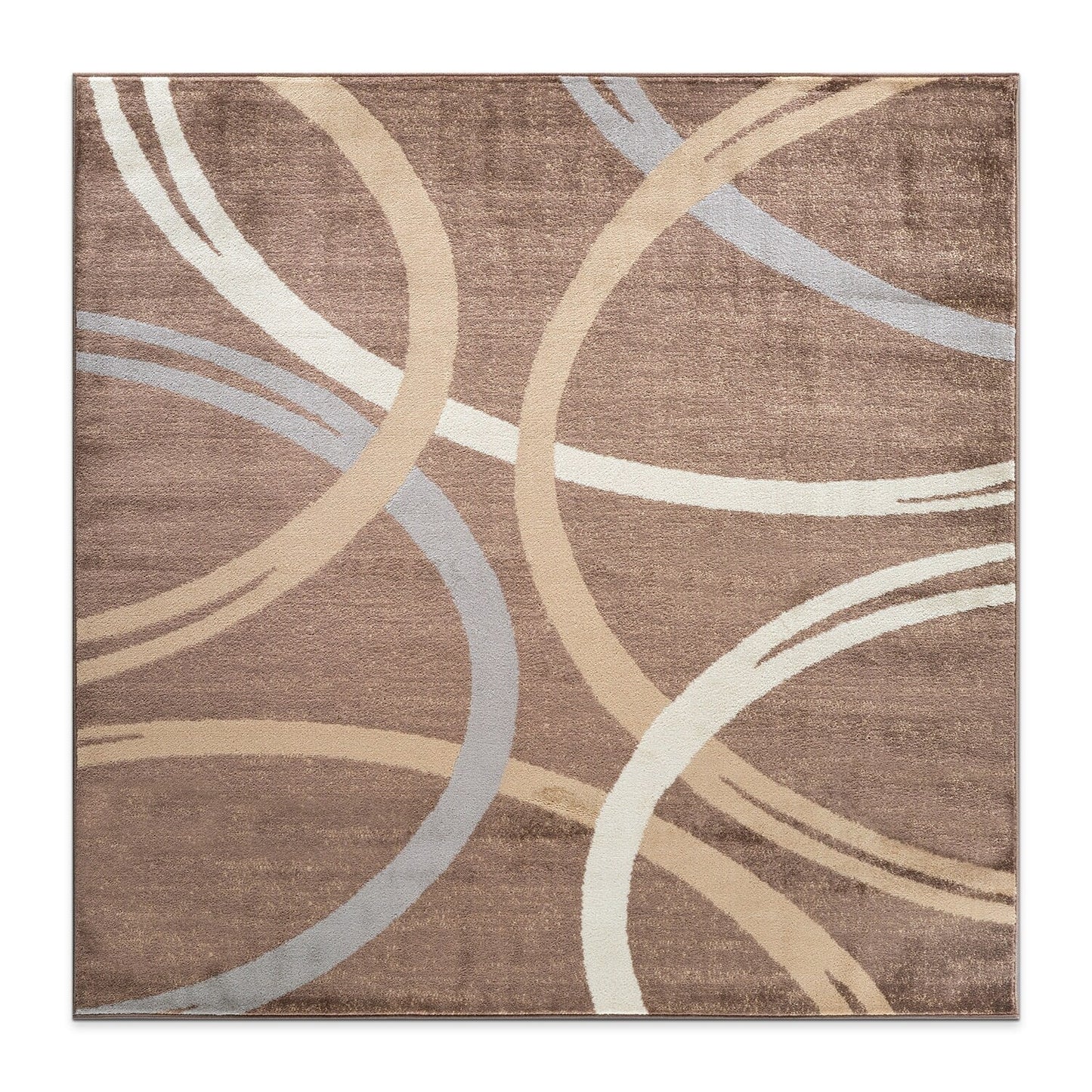 World Rug Gallery Contemporary Abstract Circles Design Area Rug
