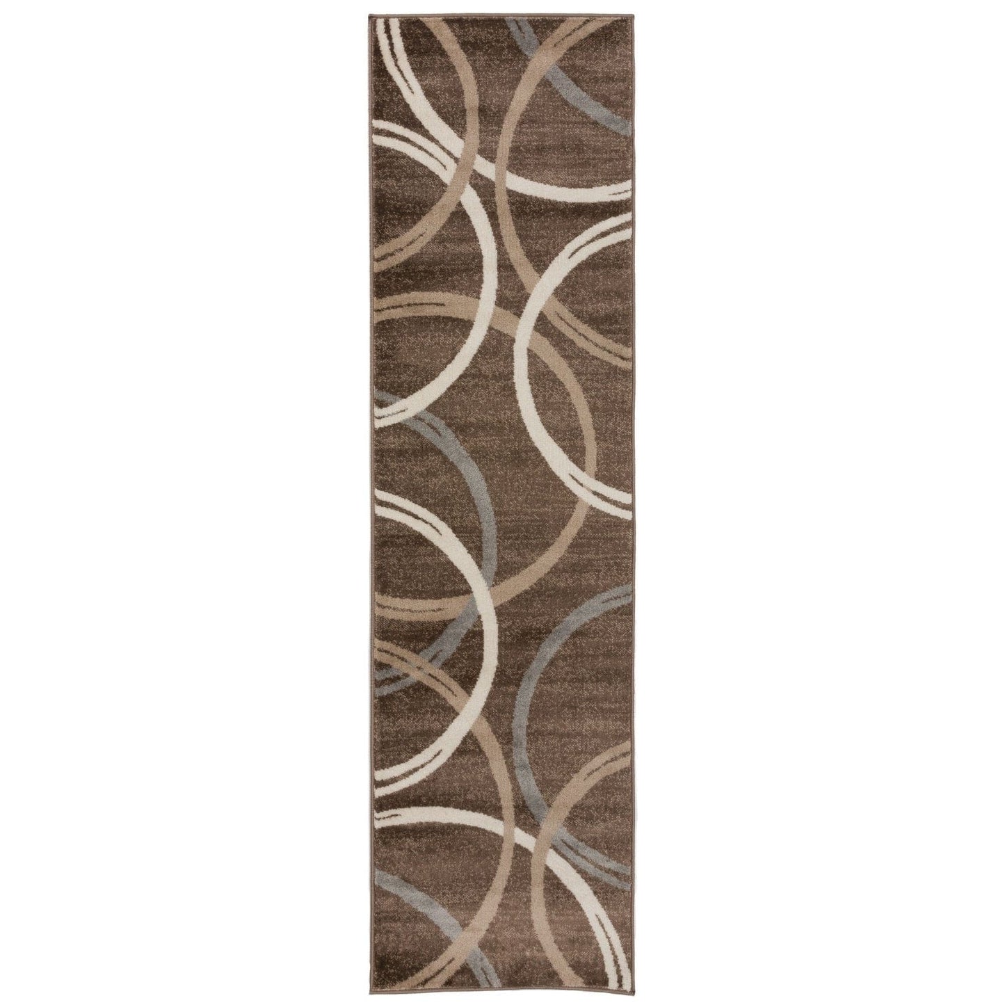 World Rug Gallery Contemporary Abstract Circles Design Area Rug