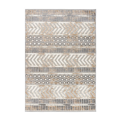 World Rug Gallery Distressed Geometric Indoor/Outdoor Area Rug