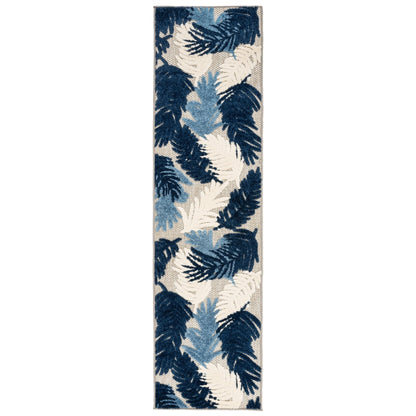 World Rug Gallery Tropical Floral Modern Indoor/Outdoor Area Rug