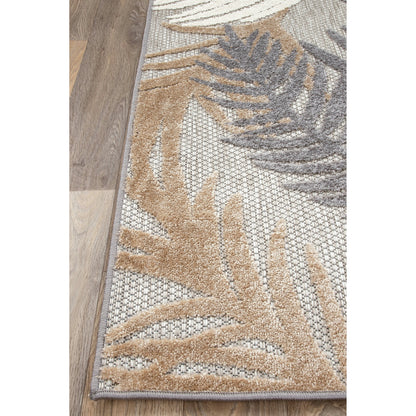 World Rug Gallery Tropical Floral Modern Indoor/Outdoor Area Rug