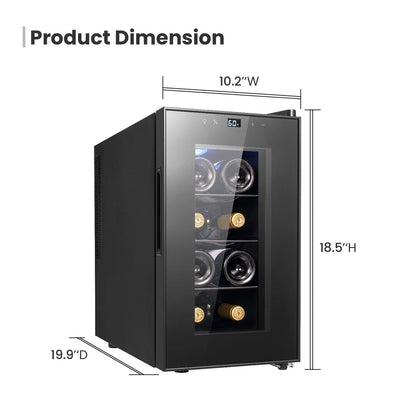 Yeego Réfrigérateur à vin mini-bar pour 8 bouteilles