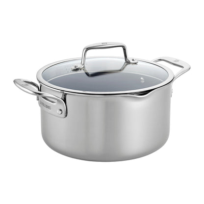 Pochette de cuisson ZWILLING Clad CFX en acier inoxydable et revêtement céramique antiadhésif, 6 qt
