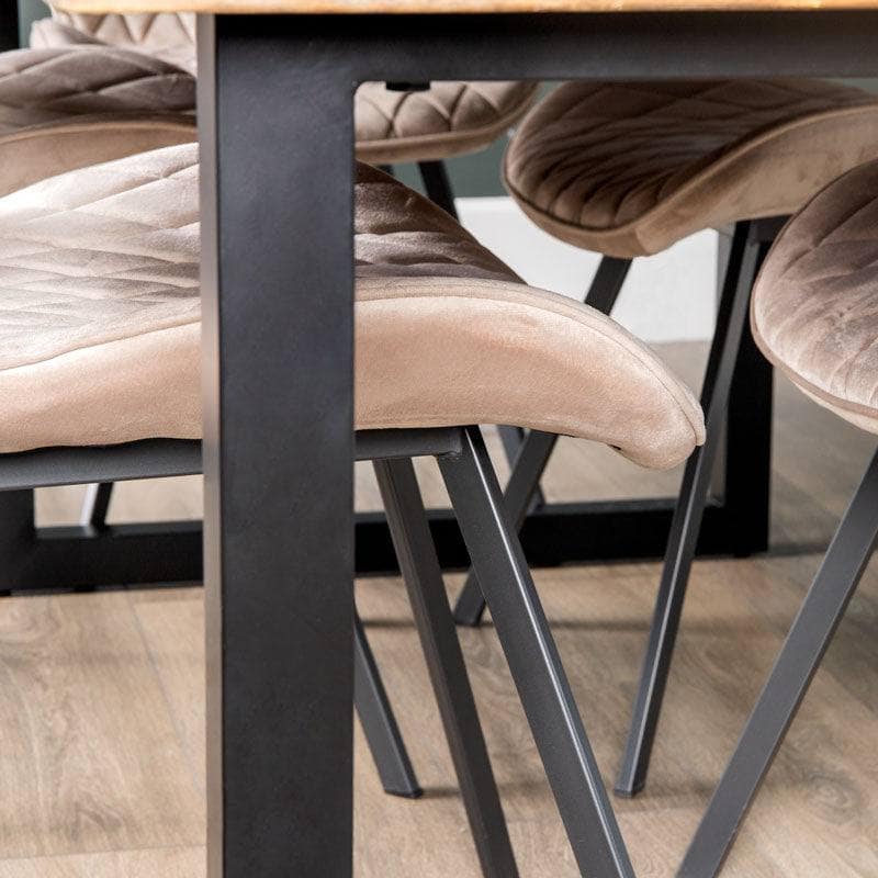 Lincoln Extending Table + 6 Vancouver Taupe Chairs