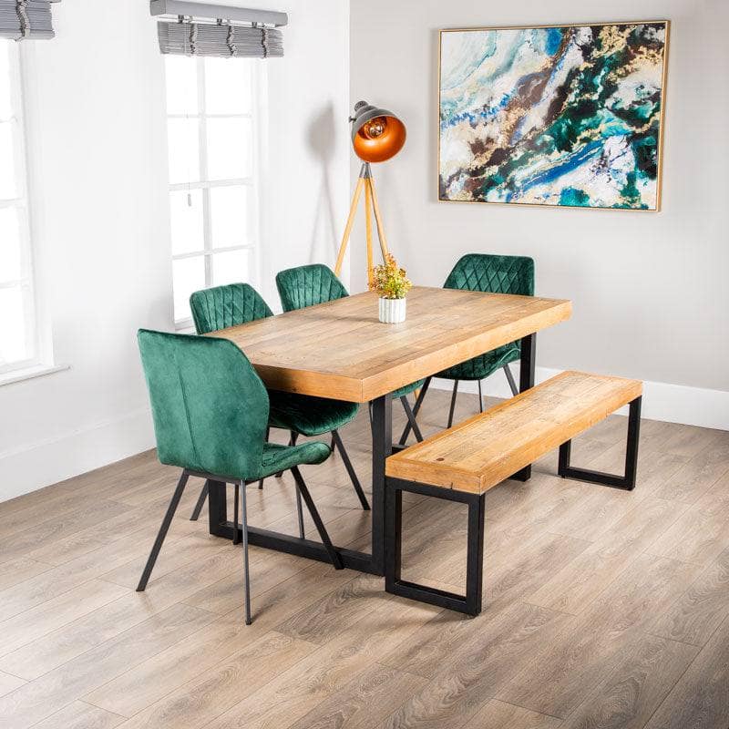 Lincoln Fixed Table & Vancouver Emerald Chairs - Multiple Configurations
