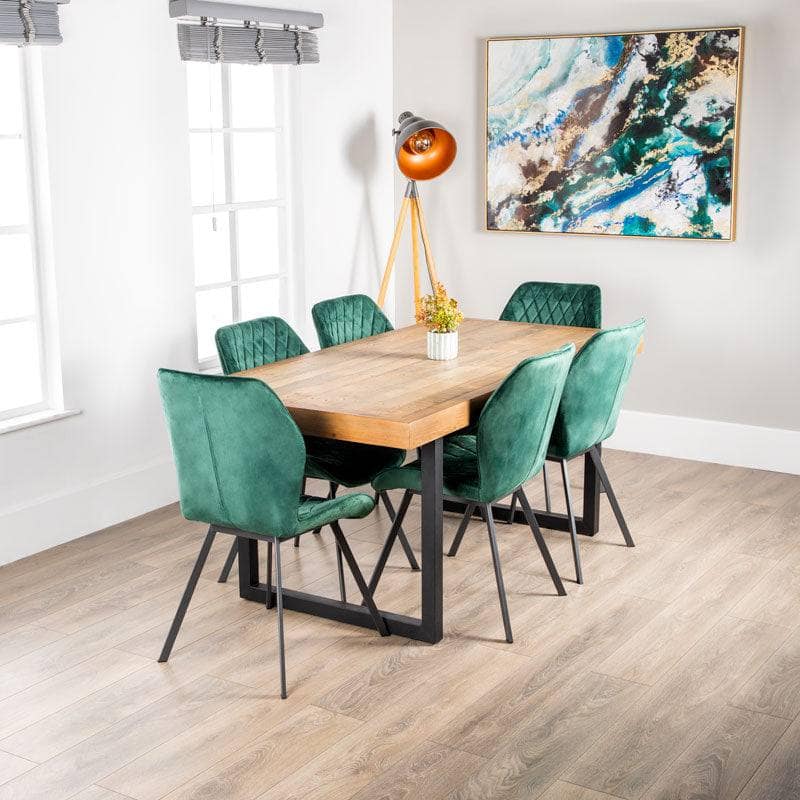 Lincoln Fixed Table & Vancouver Emerald Chairs - Multiple Configurations