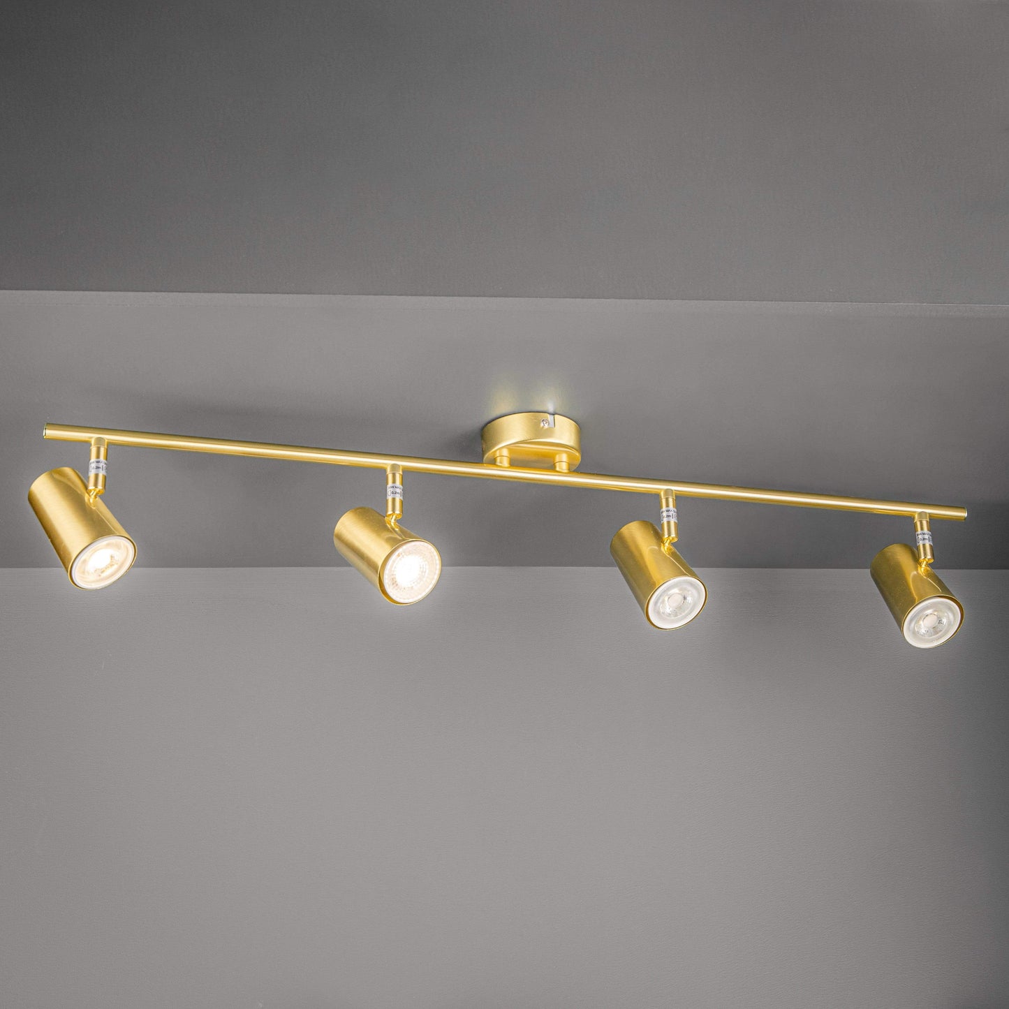 Marseille 4 Light Stain Brass/Gold Bar Ceiling Lights