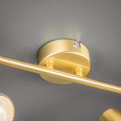 Marseille 4 Light Stain Brass/Gold Bar Ceiling Lights