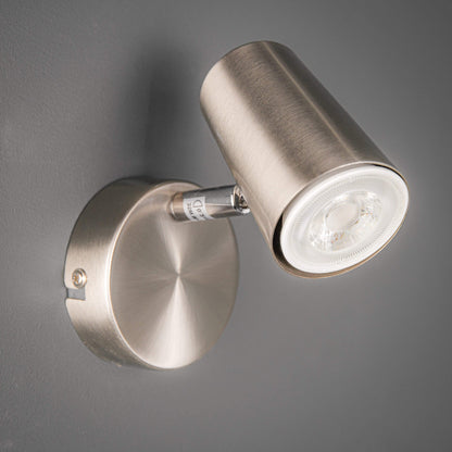 Marseille Single Spotlight Satin Nickel Ceiling Light