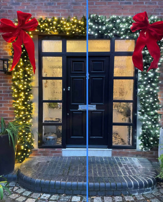 Pre Lit Warm/Ice White Garland