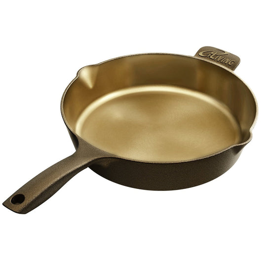 iLiving Seasoned Modern Heirloom Mirror Polished Cast Iron Skillet Pan 12 (2.7/3.7L)