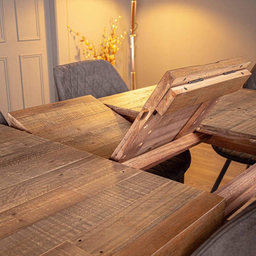 Lincoln Extendable Dining Set with 6 Grey Toronto Chairs