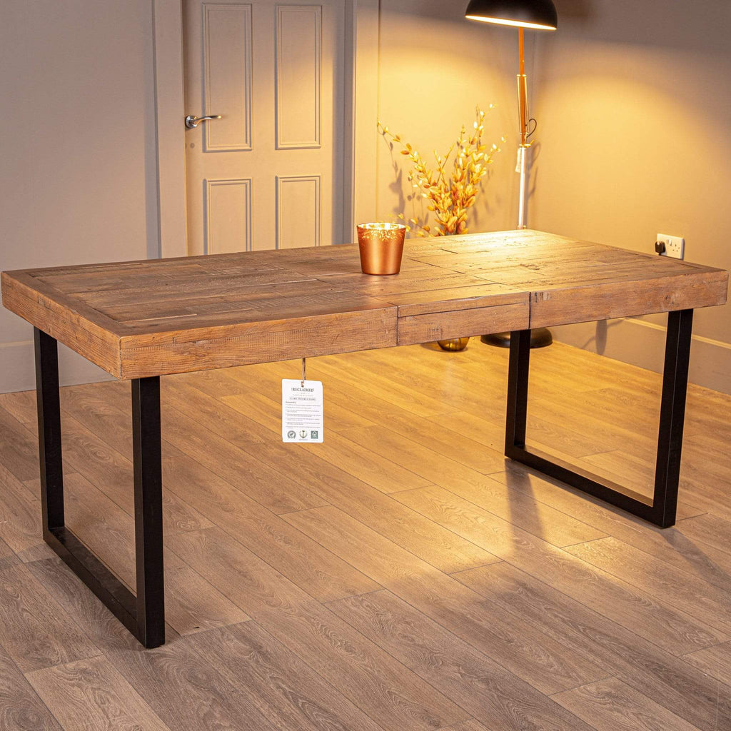 Lincoln Extendable Dining Set with 6 Grey Toronto Chairs