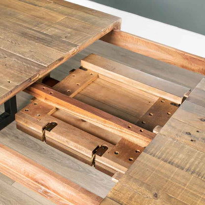 Lincoln Rustic Extendable Dining Table