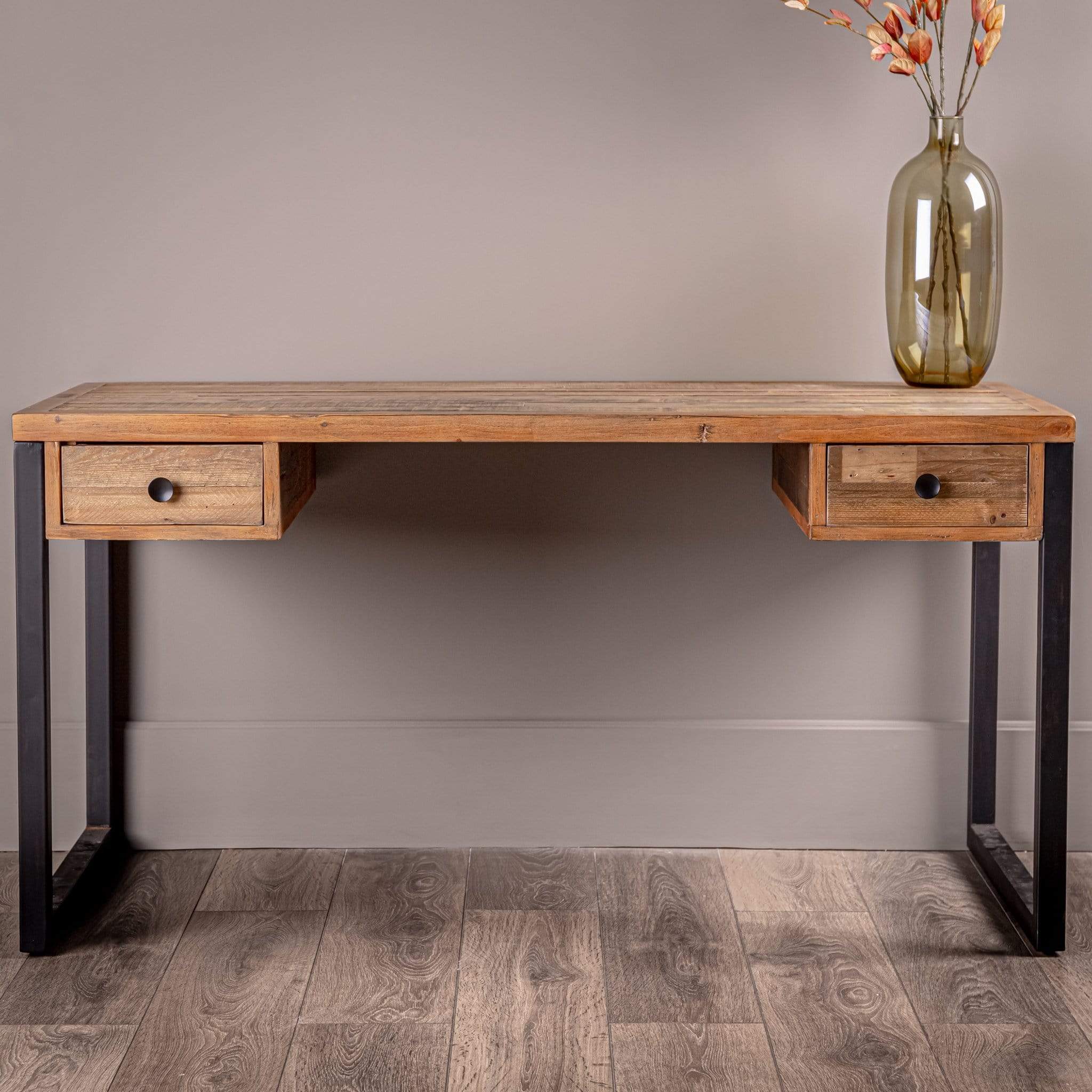 Lincoln Rustic Oak Desk